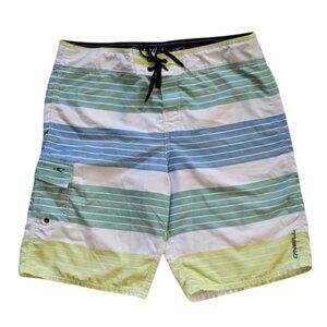 O'Neill Men's 34 Board Shorts Swim Trunks Surf Beach Cargo Pocket Drawstring
